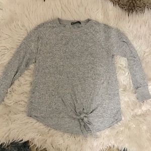 Nordstrom Gibson front tie pullover